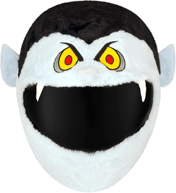 Moto Loot Helmet Cover for Motorcycle Helmet, Fun Rides and Gifts (Cover Only. Helmet Not Included) - Vampire