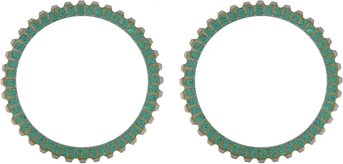 AHL Motorcycle Green Clutch Plates For Harley XL883 2004-2008 XL1200 1200X48 SPORTSTER 1991-2011; Bad Boy FXSTSB Dyna Glide Electra OEM:37911-90 307-30-10011 8146-0100