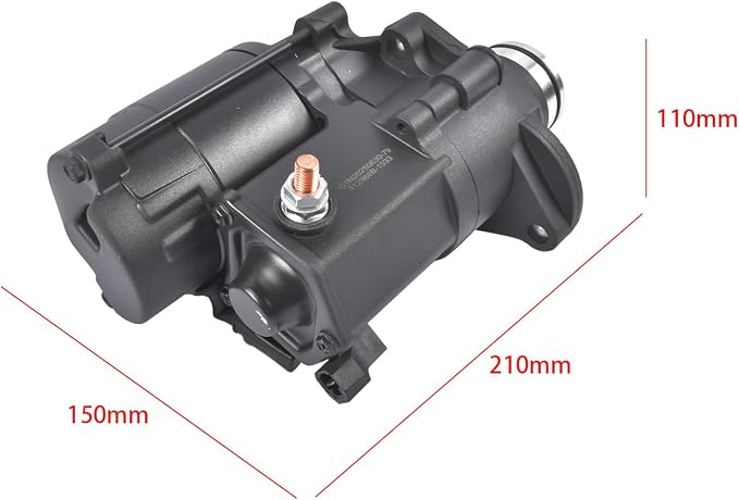 Starter Black Replacement for Harley-Davidson Blackline Breakout Dyna Night Train Road Glide Softail 2006-2017 31618-06A 18905