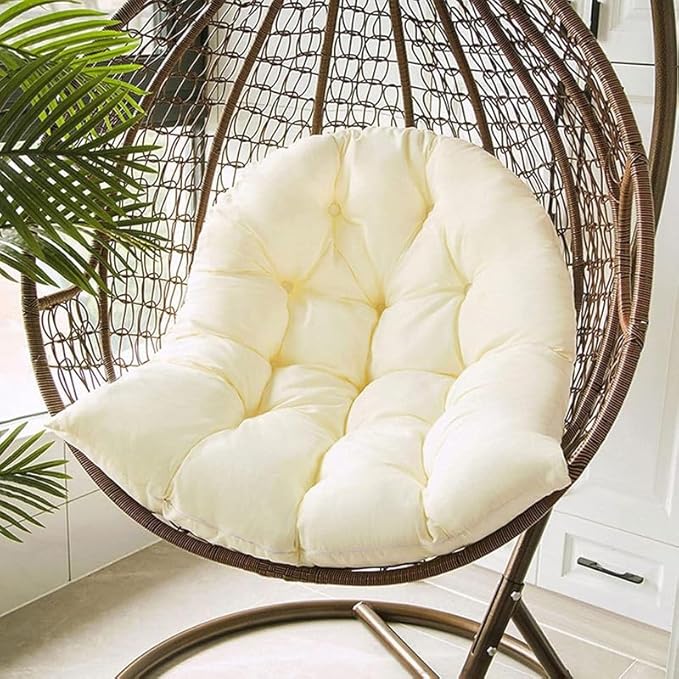 Thickened Hammock Swing Chair Cushion, Hanging Basket Seat Cushion Pillow, Soft Hanging Egg Chair Back Cushions Pads, for Indoor and Outdoor Garden Offices - Thickened Version