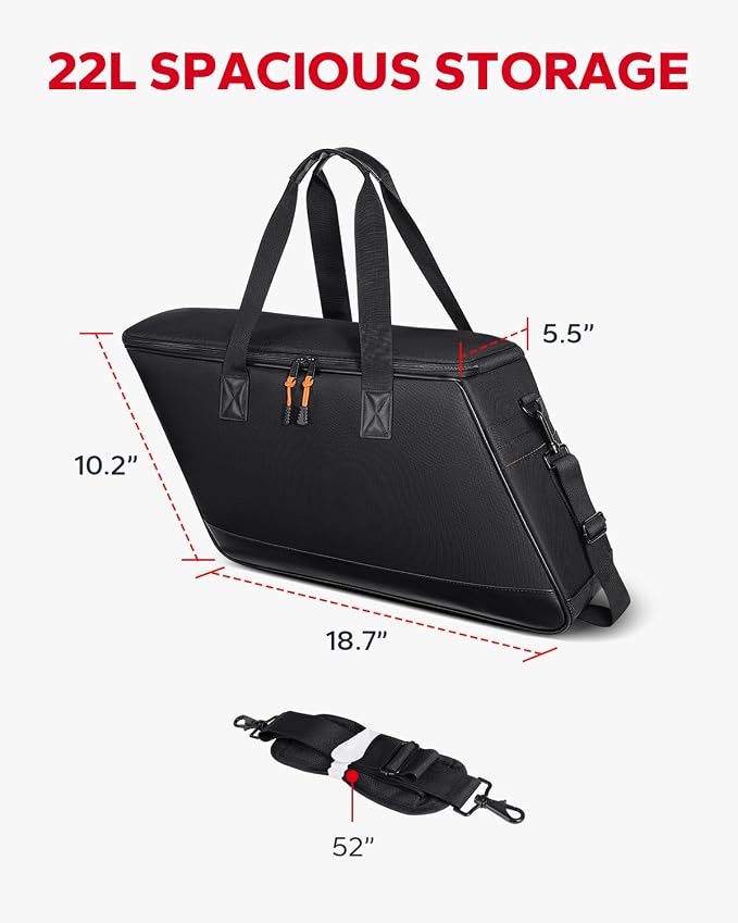 Amazicha Saddlebag Liner Bags 1 pcs Hard Saddle Bags Insert Storage Bag 900D Oxford Saddlebag Organizer Fit for Harley Davidson Touring Road Glide Street Glide Road King Electra Glide 1993-2025