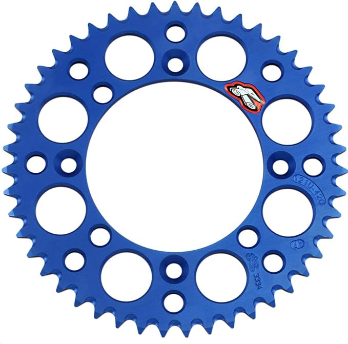Renthal Rear Aluminum Sprocket 47 Tooth Blue (121U-420-47GBBU)