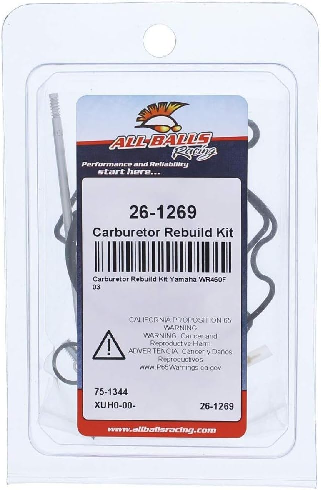 All Balls 26-1269 Carburetor Repair Kit (26-1269 Yamaha WR450F 2003)