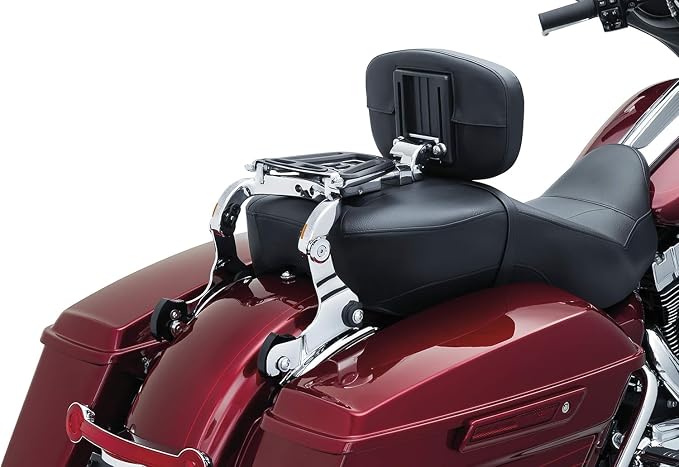 Adjustable Driver/Passenger Seat Backrest Component:Quick Release Mounts (Touring Quick Release 09-23 Chrome)