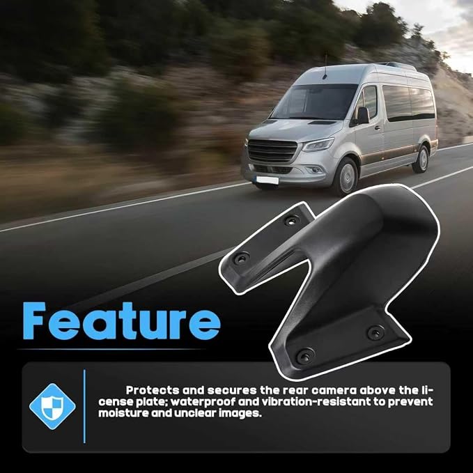 A907820120 Ear Roof Camera Housing Frosted Texture Fit for Mercedes Benz Freightliner Sprinter 1500 2500 3500 2018-2023 Parking Reverse Backup Camera Housing Replaces 906