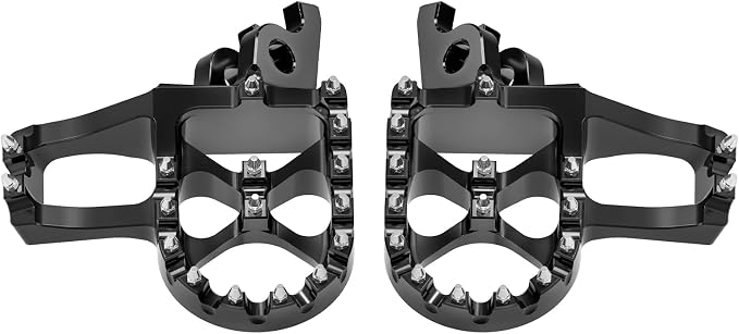 NICECNC Black Extender Foot Pegs Footrests | Compatible with Honda CR125R 250R 02-07 CRF150R 07-22 CRF250R 04-24 CRF450R 02-24