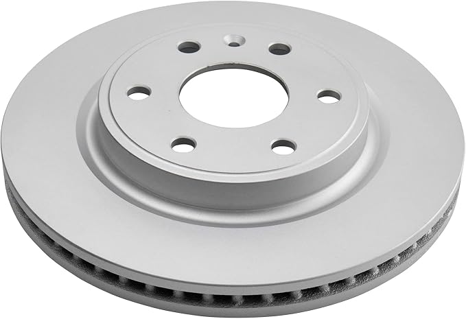 TRQ Front Brake Rotor Set G Coated Vented Compatible with 2008-2017 Buick Enclave 2009-2017 Chevrolet Traverse 2007-2016 GMC Acadia 2017 Acadia Limited 2007-2010 Saturn Outlook