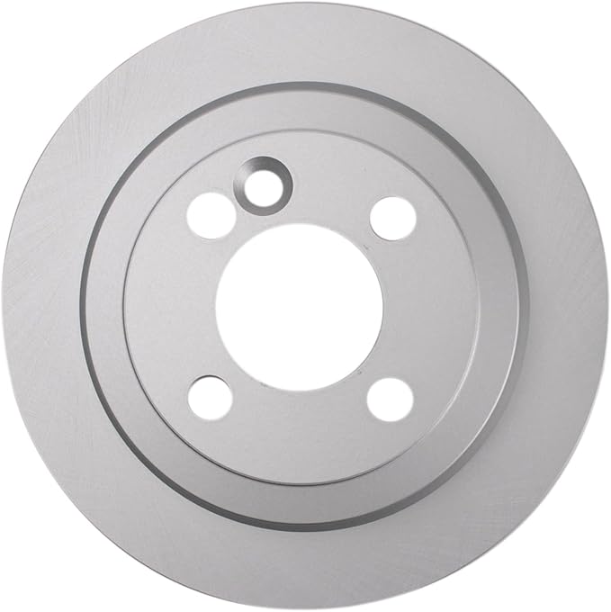 TRQ Rear Brake Rotor Set Solid G Coated Compatible with 2006-2015 Mini Cooper