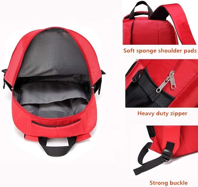 First Aid Bag Empty Red Emergency Medicine Bag First Responder Trauma Multi-Pocket Traveling Field Trips Camping Essentials (Red, Pack of 2)