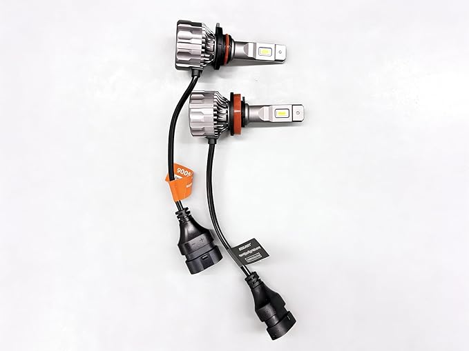 SEALIGHT H11 9005 Light Bulbs Combo, 92,000 Lumens 800% Brighter 6500K Cool White Light, 1:1 Size 9005/HB3 H11/H9/H8 DRL Fog Light Halogen Replacement, Plug-N-Play, Pack of 4