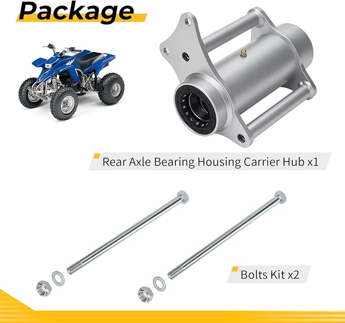 M MATI Rear Axle Bearing Housing Carrier Hub w/Bolts Kit for Yamaha Blaste-r 200 YFS200 1988-2002 2XJ-25311-00-35 90101-10678-00