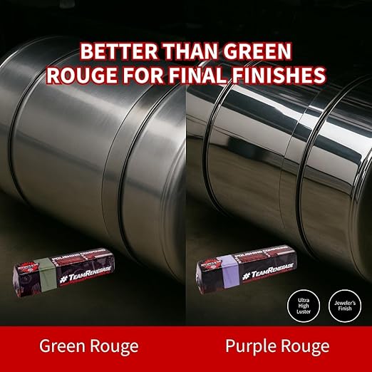 Renegade Products Premium Metal Polishing Compound Bars for High Speed Polishing On a Right Angle Grinder or Table Top Buffer (Purple)