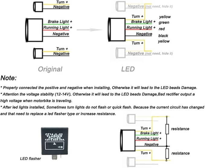 MZS Motorcycle Tail Light Turn Signal LED Integrated Blinker Compatible with EX 250 EX250 2008 2009 2010 2011 2012 Smoke