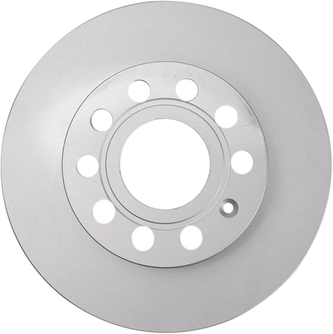 TRQ Rear Brake Rotor Set G Coated Solid Compatible with 2008 Audi A3 A3 Quattro 2005-2010 Volkswagen Jetta 2008 Volkswagen Rabbit