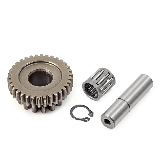 Starter Motor 9T & Idler Gear 15T/34T Compatible with Yamaha Big Bear 400 YFM400 2000-2012 Big Bear 350 1997-1999 Wolverine 350 1995-2005 4KB-81890-00-00 4KB-15512-00-00