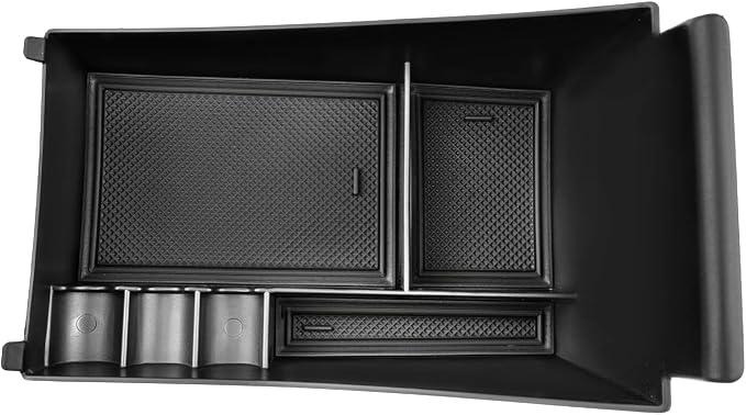 SKTU for 2024 2025 2026 2027 Honda HR-V Center Console Organizer 2023-2027 HRV Insert ABS Black Materials Tray Armrest Secondary Storage Box Honda HR-V 2024 2025 2026 2027 Accessories with Coin Holder