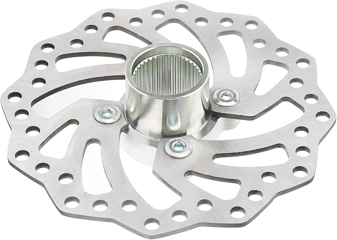 Rear Brake Rotor Disc & Hub Holder Bracket & Bolts for Yamaha YFZ450R YFZ450X 2009-2023 1TD-F5712-00-00 18P-25712-00-00 1S3-2582W-20-00