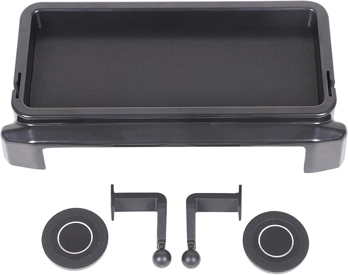 Car Center Console Dash Storage Tray With Magnetic Phone Holder Compatible with Toyota Tacoma 2024+, Dashboard Mobile Phone Mount Storage Box Organizer Tray Insert Accessories, Only Fit 8-inch Screen