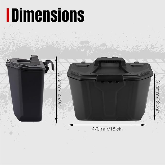 A & UTV PRO Under Seat Storage Bin for Can Am Defender, Under Seat Waterproof Storage Box Accessories for Can Am Defender Max HD10 HD9 HD8 HD5 2016-2025, Replace #715003314