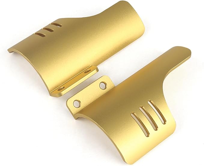 Motorcycle Front Fork Guards for Touring CVO Road Glide FLTRXSE ST FLTRXSTSE CVO Road Glide Upgrade 2024 Dust Protection Lower Fork Leg Deflector Shield (Gold)