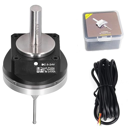 CNC 3D Touch Probe Edge Finder,XYZ Coordinate Measuring Sensor with 2M Cable and 6 MM Shank Compatible with Mach3 and GRBL,for GRBL CNC Router (NPN-NO)