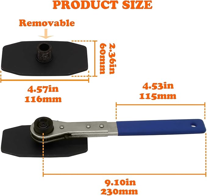 Brake Tools, Brake Caliper Compression Tool, 4 in 1 Universal Disc Brake Caliper Tool, 4-in-1 Universal 360° Ratcheting System with 2 Hooks for Single/Twin/Quad Calipers, Blue