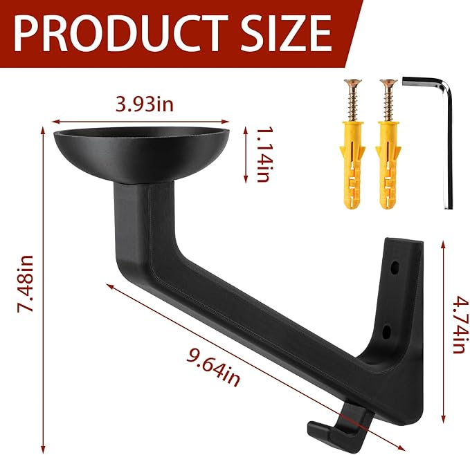 Helmet Holder, Firefighter Helmet Holder Wall Mount, Helmet Hanger for Football Helmet, Hats, Coats, Sportswear, Motorcycle Accessories for Men, Easy Installation