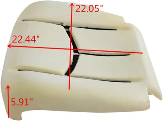 GXARTS Dark Gray 69C Driver Side Bottom Cloth Seat Cover & Seat Foam Cushion Replacement Compatible with Chevy Silverado GMC Sierra 1500 HD 2500 HD 3500 2003 2004 2005 2006 2007