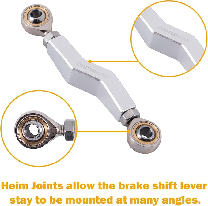 2024 Low Rider S Brake Lever, Extended Brake Shift Lever, Brake Linkage Compatible for 2018+ M8 Harley Softail Low Rider S/ST, Street Bob, Makes Braking 20% Easier