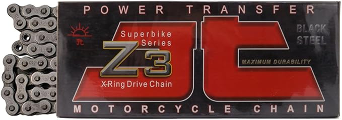 JT Chain JTC520Z3106RL (520 Series) Black Steel 106 Link Super Heavy Duty X-Ring Chain with Connecting Link