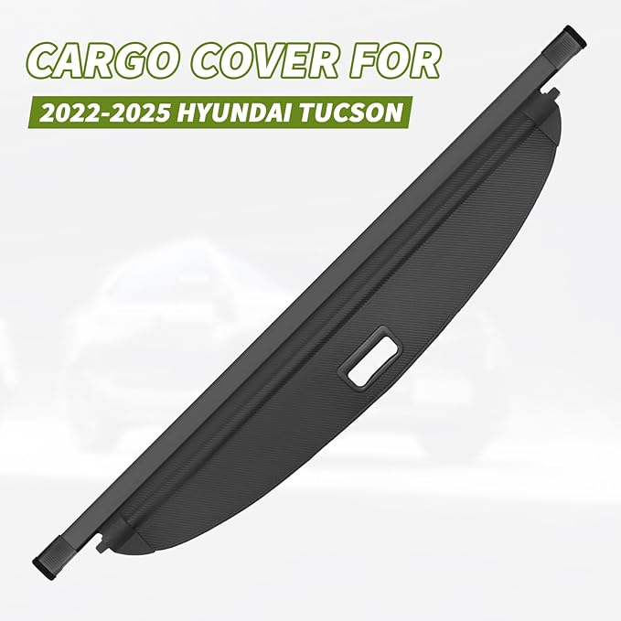 Retractable Cargo Cover for Tucson 2026 2025 2024 2023 2022 - Carbon Fiber Texture Trunk Cover, Car Accessories, Anti-Peeping Luggage Privacy Shield for Tucson Trunk Cover