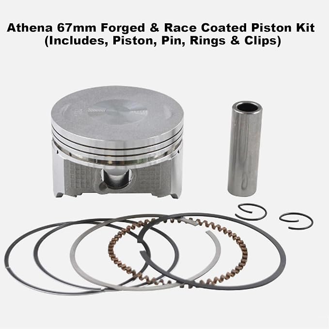 67mm Cylinder Piston Top End Kit Compatible with Honda CRF230 FTR223 XR230 SL230 2003-2017