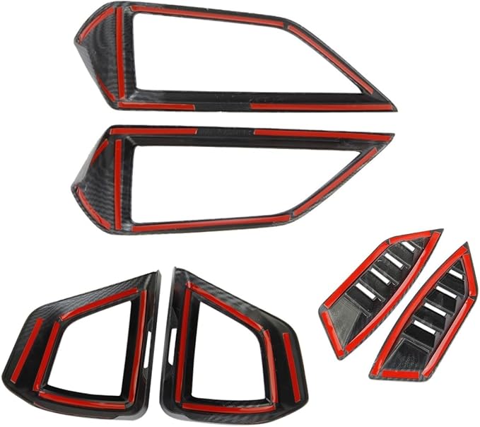 Carbon Fiber Style Center Console Air Vent Cover Trim Kit Accessories for 2018-2023 Subaru Crosstrek,2019-2024 Forester,2017-2023 Impreza