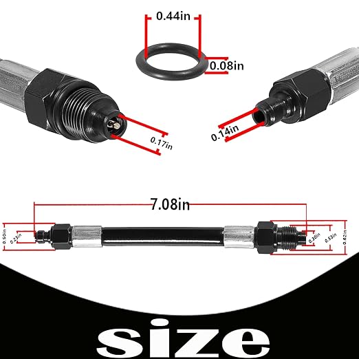 TU-15-24 Diesel Compression Test Adapter Tool M14-1.25 for Ford 6.0L Power Stroke, Navistar/International VT365 and More