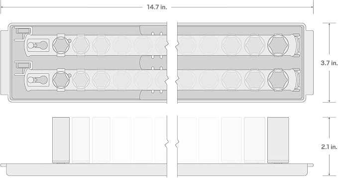 TEKTON 1/4 Inch Drive Impact Socket Set, 48-Piece | SID90112