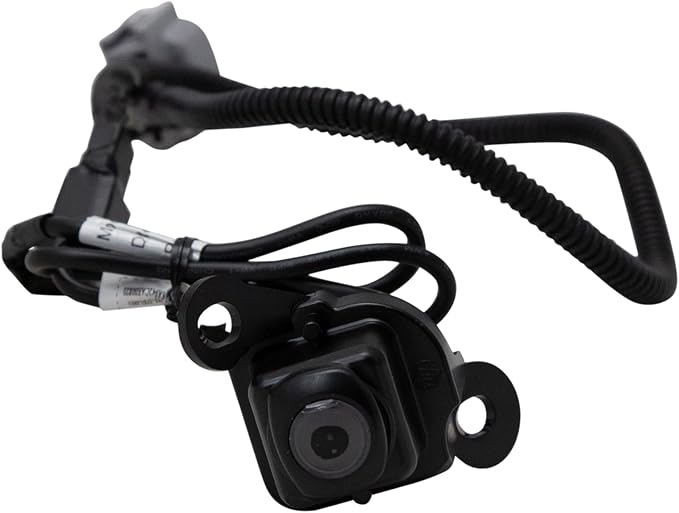 TRQ Black Tailgate Handle Reverse Backup Camera Kit Set Compatible with Tundra Pickup Truck