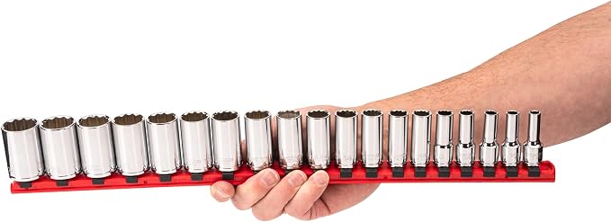 TEKTON 3/8 Inch Drive 12-Point Socket Set, 102-Piece | SHD91223