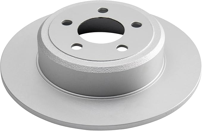 TRQ Rear Brake Rotor Set G Coated Solid Compatible with 2005-2023 Chrysler 300 2006-2023 Dodge Charger 2009-2023 Challenger 2005-2008 Magnum
