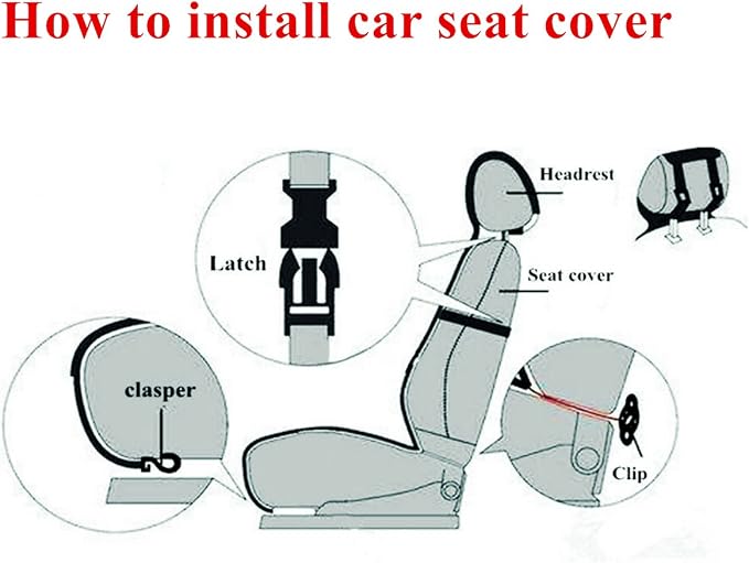 Winter Warm Authentic Australia Sheepskin Car Seat Cover Luxury Long Wool Front Seat Cover Fits Most Car, Truck, SUV, or Van (Grey Tips)