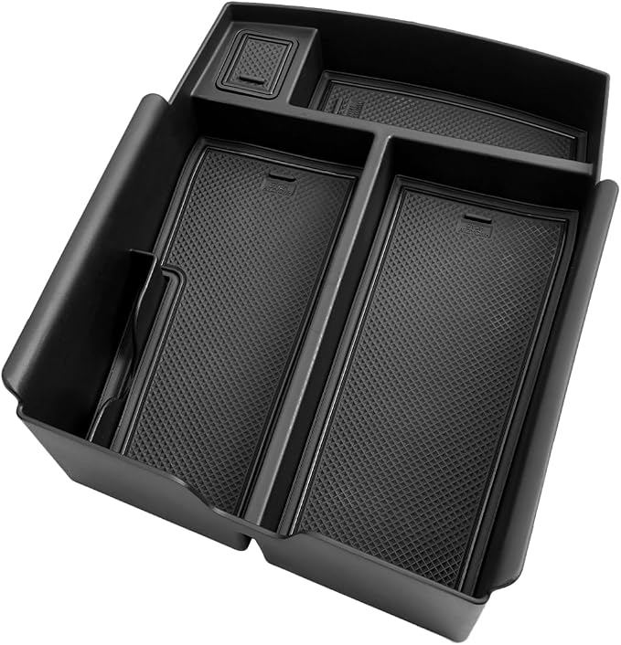 CDEFG for 2024 2025 2026 Atlas Center Console Organizer Tray Compatible with 2024 2025 2026 VW Atlas/Atlas Cross Sport SEL R-Line SE Accessories Middle Console Armrest Storage Box