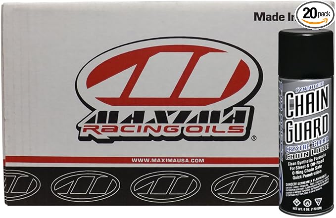 Maxima Racing Oils CS77908-20PK-20PK Synthetic Chain Guard Aerosol - 120 oz., (Pack of 20)