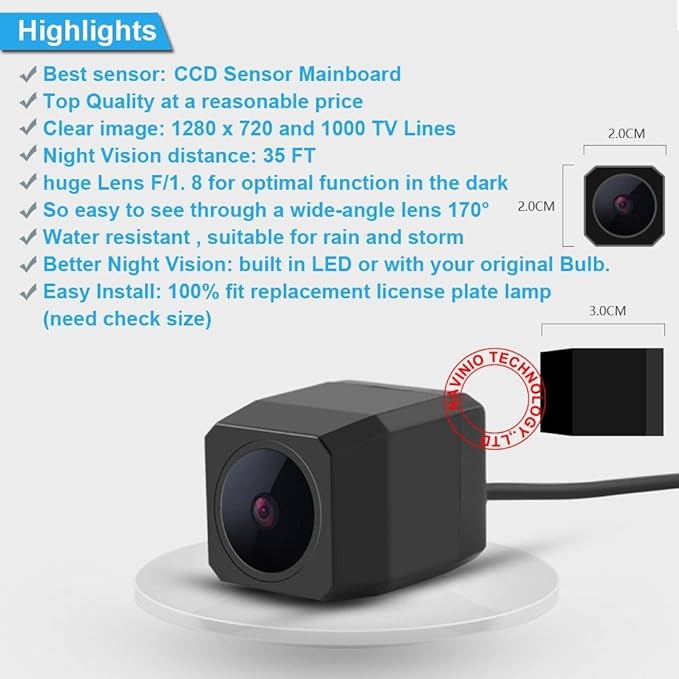 HD CCD Logo Parking System Waterproof Front View Camera, Replacement for Mercedes- Benz Front Logo Mark Sprinter Viano Vito A BCLA GLA GLC CLK GLK CLC CLS E M GLE GLS S CL GL SLK SL SLR SLS