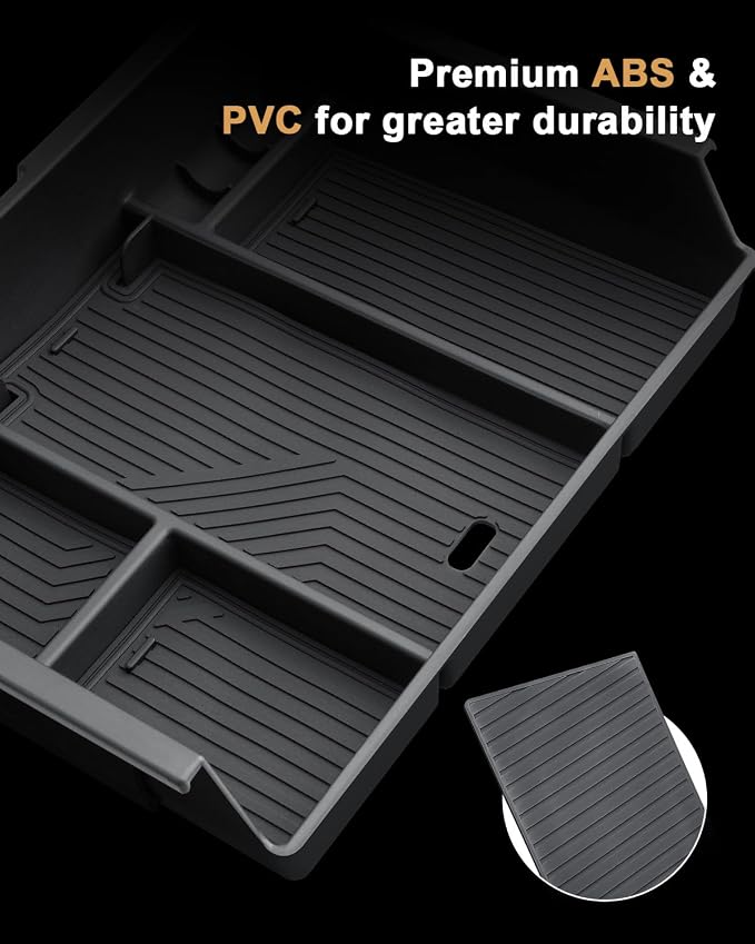 Center Console Organizer For 2014-2018 Silverado/Sierra 1500 - 2 Pcs Console Organizer Tray + Armrest Organizer 2015-2019 Silverado/Sierra 2500HD/3500HD Accessories - Full Console w/Bucket Seat ONLY