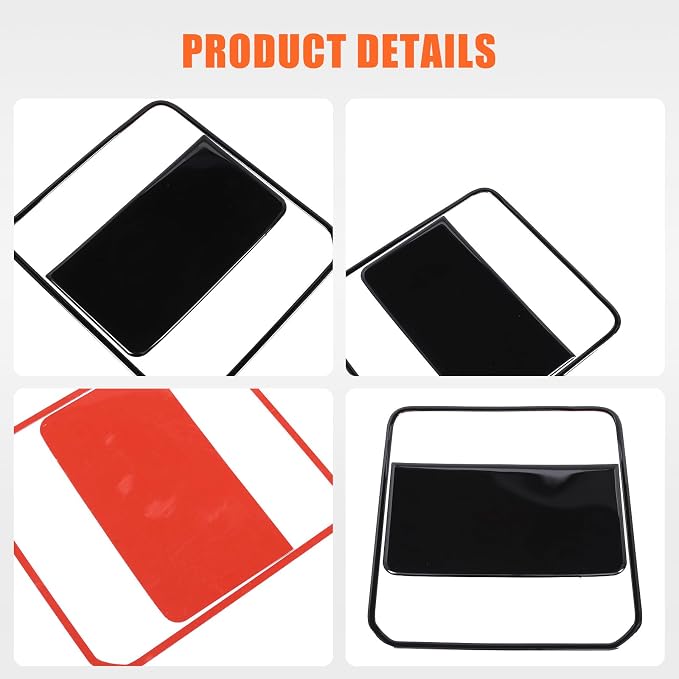 Daeiclru Front Reading Light Trim Panel Cover Compatible with Toyota Tacoma 2024 2025, Roof Reading Light Lamp Trim Cover Interior Decorative Accessories (Glossy Black)