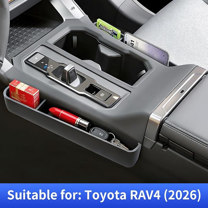Car Center Console Organizer for Toyota RAV4 2026 Auto Interior Accessories Central Control Gear Shift Storage Panel Decoration Protection Cover Seat Middle Silicone Tray