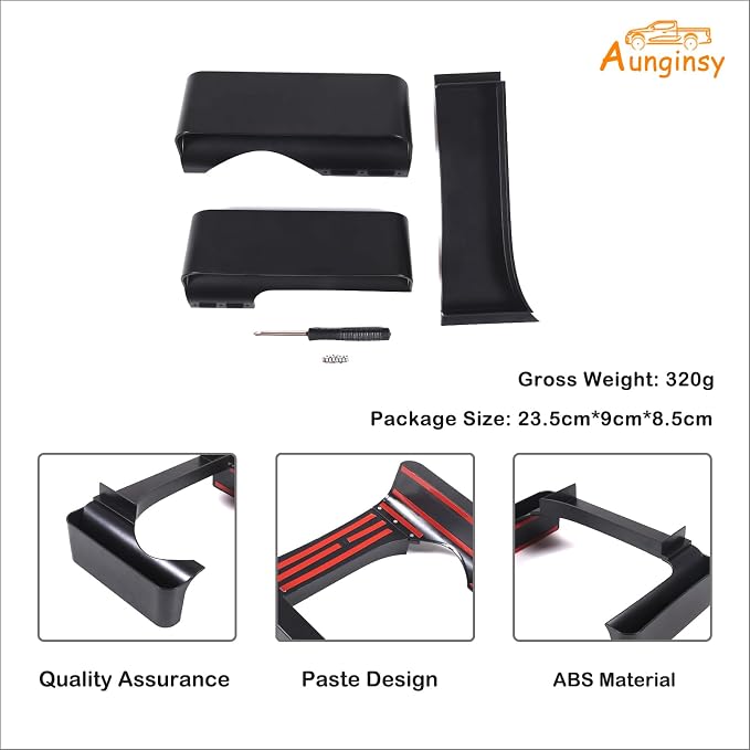 Aunginsy Car Center Console Gear Storage Box Fit Toyot@ FJ Cruiser 2007-2024 Car Gear Shift Both Side Storage Box Center Console Organizer Tray Armrest Multifunctional Storage Box Interior Accessories