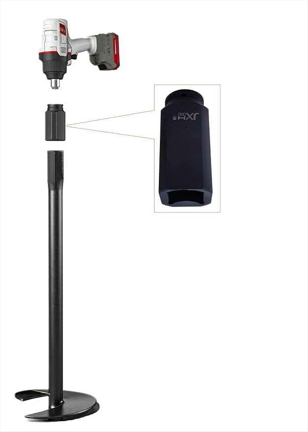 Ground Anchor Installation Adapter Compatible with Select Pylex Square-Socket Screw Pile Systems, One-Piece Drop Forged 42Cr-Mo Steel, Impact-Ready Driver Tool (1" Square Drive)