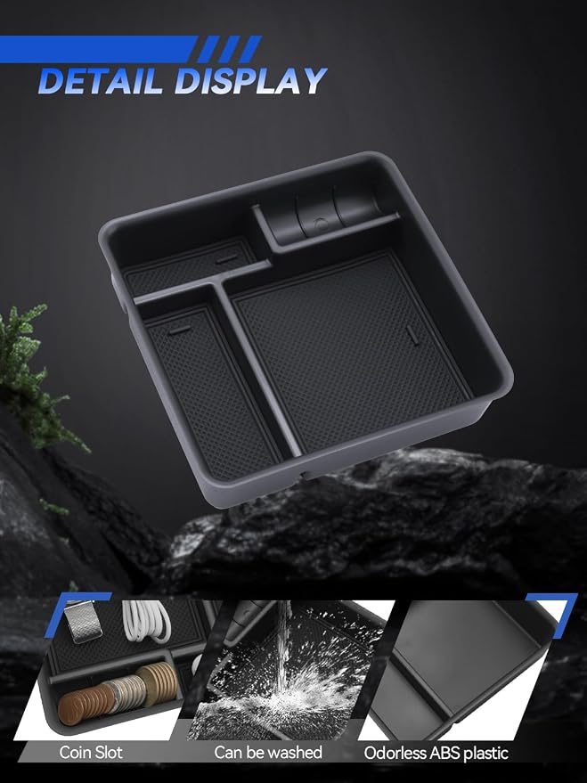 for Range Rover Center Console Organizer 2023 2024 2025 2026 Land Rover Range Rover Sport/Range Rover Accessories Armrest Tray Middle Storage Box (Without Refrigerator)