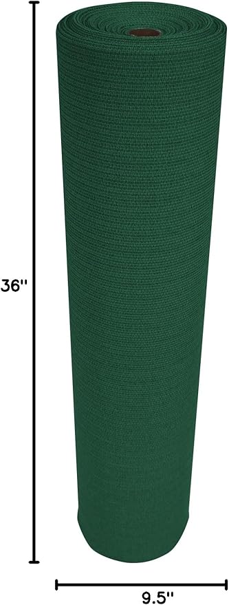Coolaroo 50% UV Block Garden Shade Cloth for Plants - Tear-Resistant Breathable Shade Fabric for Greenhouses, Seedlings & Early Growth, 6ftx100ft Roll, Forest Green