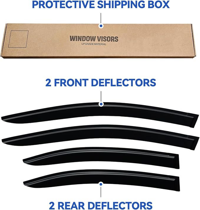 Window Visors Rain Guards for 2022 2023 2024 2025 2026 Subaru WRX, Out-Channel Window Vent Wind Deflectors Visors Shades for 22 23 24 25 26 Subaru WRX Premium Limited GT